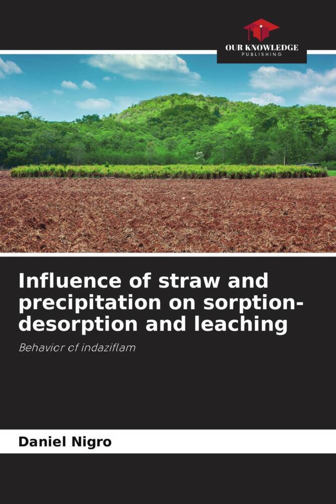 Influence of straw and precipitation on sorption-desorption and leaching