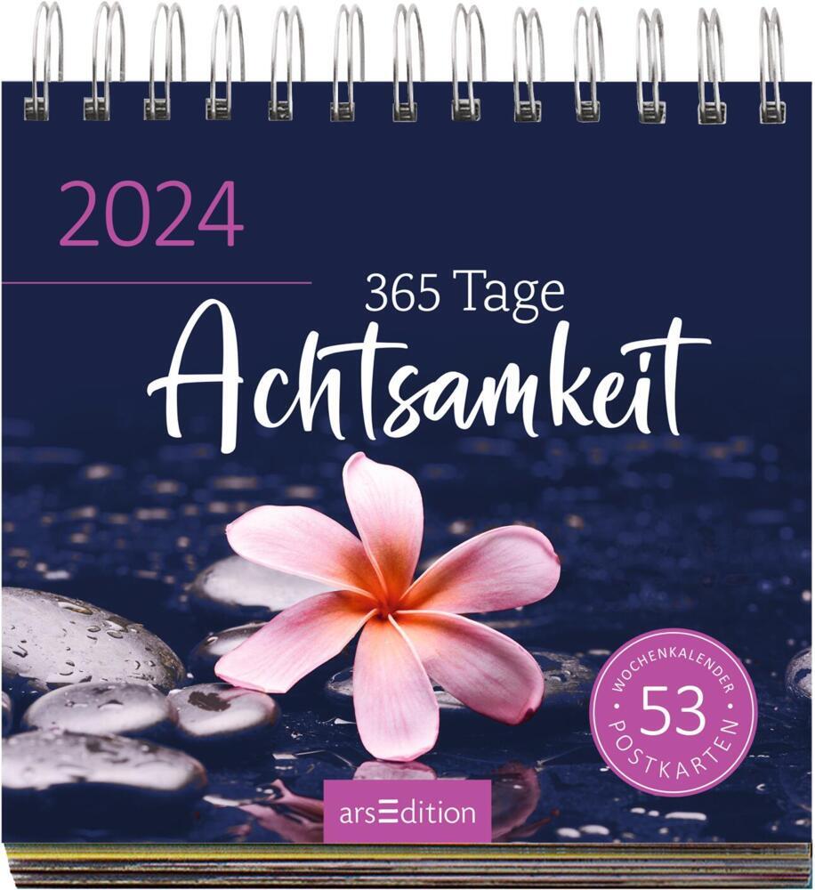 Postkartenkalender 365 Tage Achtsamkeit 2024