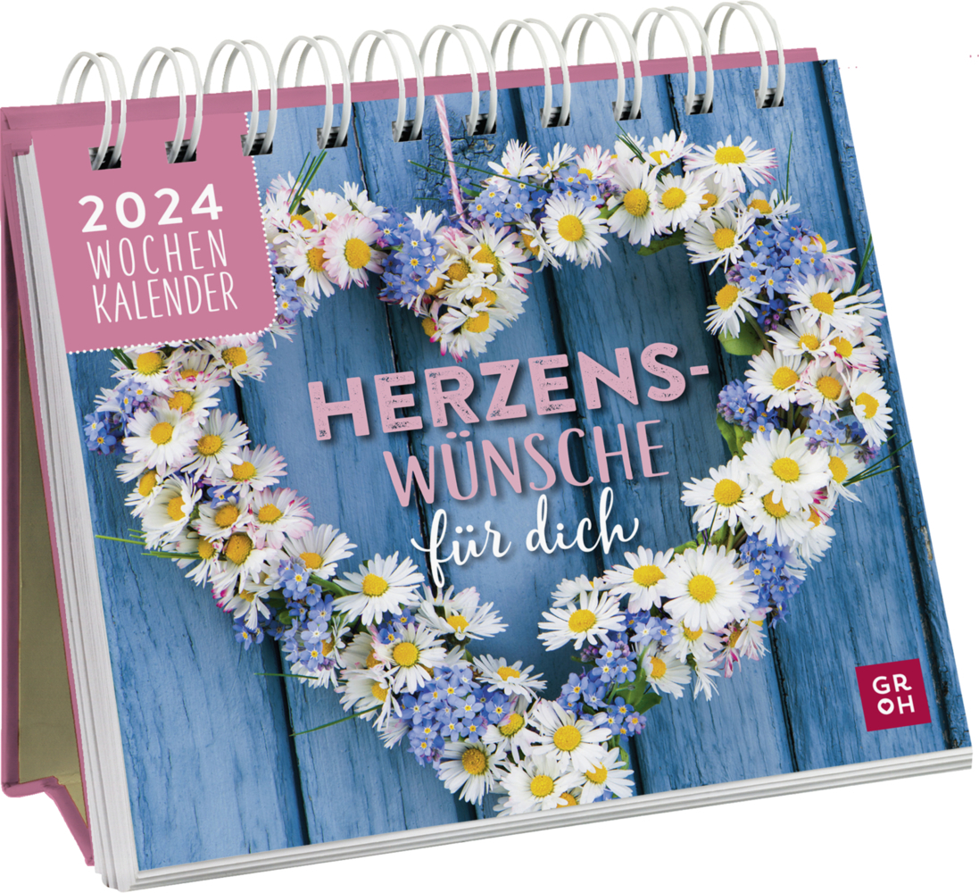 Mini-Wochenkalender 2024: Herzenswünsche für dich