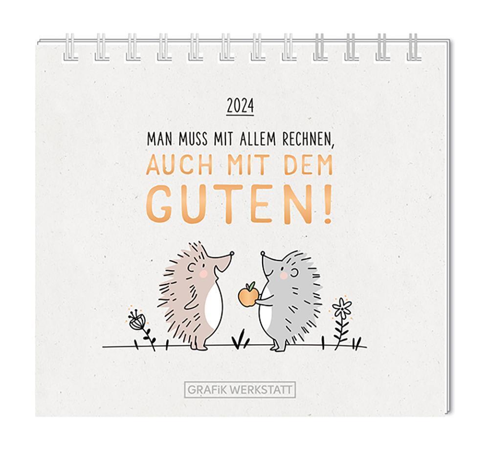 Mini-Kalender 2024 Man muss mit allem rechnen
