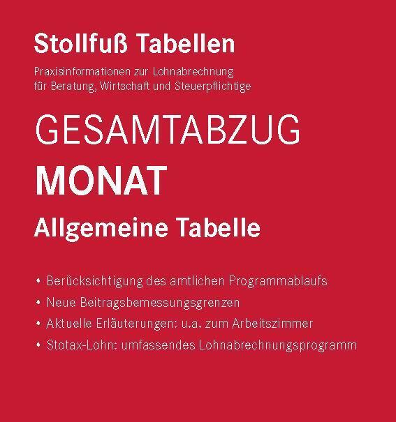 Tabelle, Gesamtabzug 2023 Monat