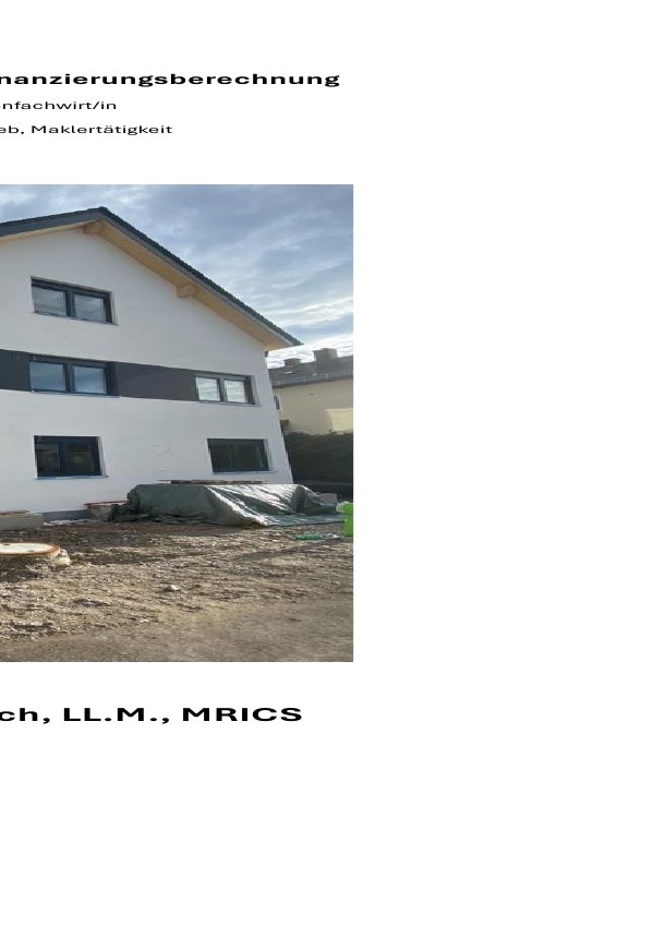 Prüfungstrainer für die Finanzierungsberechnung der Prüfung zum geprüften Immobilienfachwirt/in im Fach Marktorientierung und Vertrieb, Maklertätigkeit