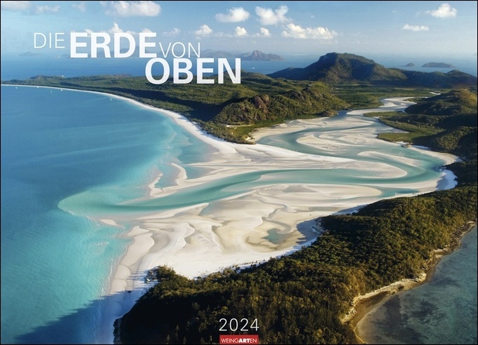 Die Erde von oben Kalender 2024. Großer Foto-Wandkalender XXL. Landschaften-Kalender 2024 mit atemberaubenden Fotos aus der Vogelperspektive. 68x49 cm. Querformat.