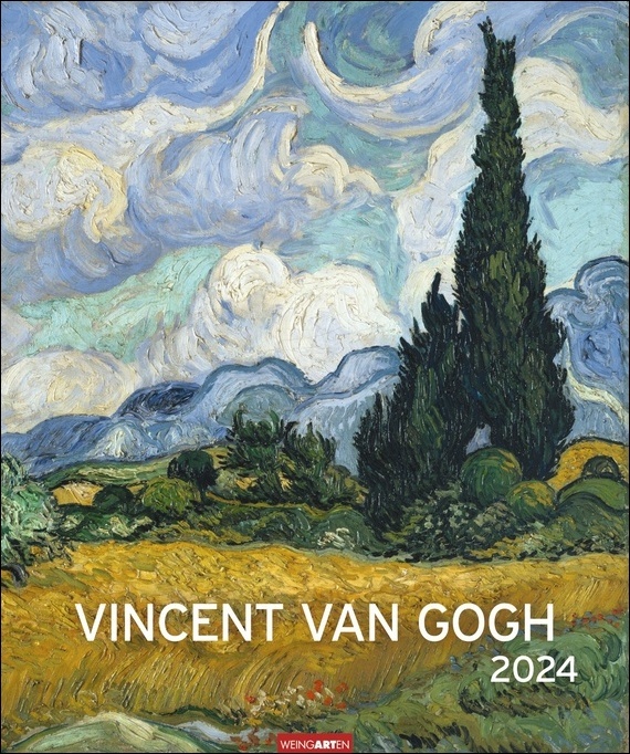 Vincent van Gogh Edition Kalender 2024. Kunstvoller Wandkalender mit den ausdrucksstarken Gemälden des berühmten Künstlers. Großer Kunst-Kalender 2024. 46x55 cm. Hochformat