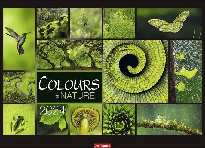 Colours of Nature Kalender 2024. Großer Foto-Wandkalender im Querformat 68 x 49cm. Natur-Kalender 2024 mit harmonischen Bild- und Farbkompositionen für jeden Monat.