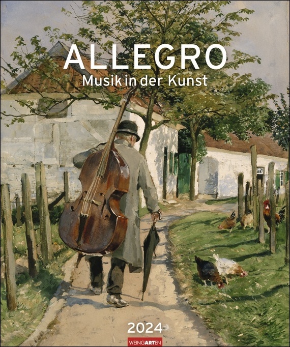 Allegro - Musik in der Kunst Kalender 2024. Monats-Kalender mit klangvollen Gemälden, die Malerei und Musik verbinden. Großartiger Wand-Kalender für Kunst- und Musik-Liebhaber! 46x55cm