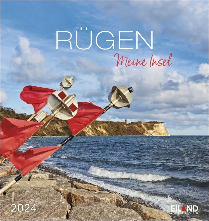 Rügen Postkartenkalender 2024. Impressionen der größten deutschen Insel in einem kleinen Kalender zum Aufstellen oder Aufhängen. Postkarten-Fotokalender für Urlaubsfeeling zu Hause.