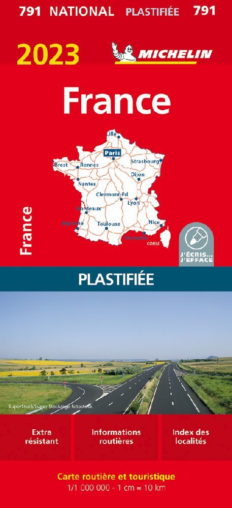 Michelin Frankreich 2023 (plastifiziert)
