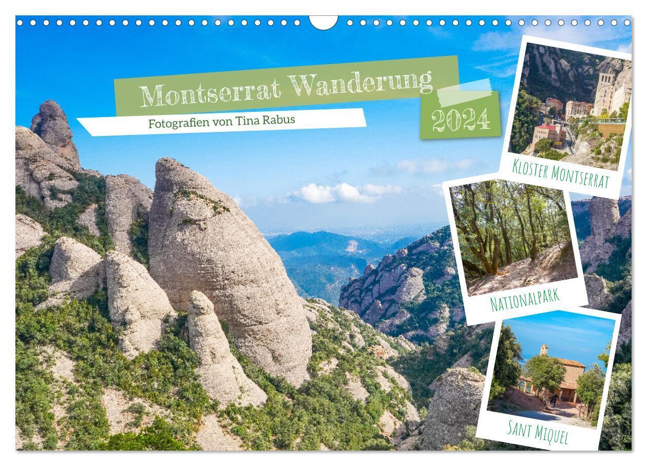 Montserrat Wanderung (Wandkalender 2024 DIN A3 quer), CALVENDO Monatskalender