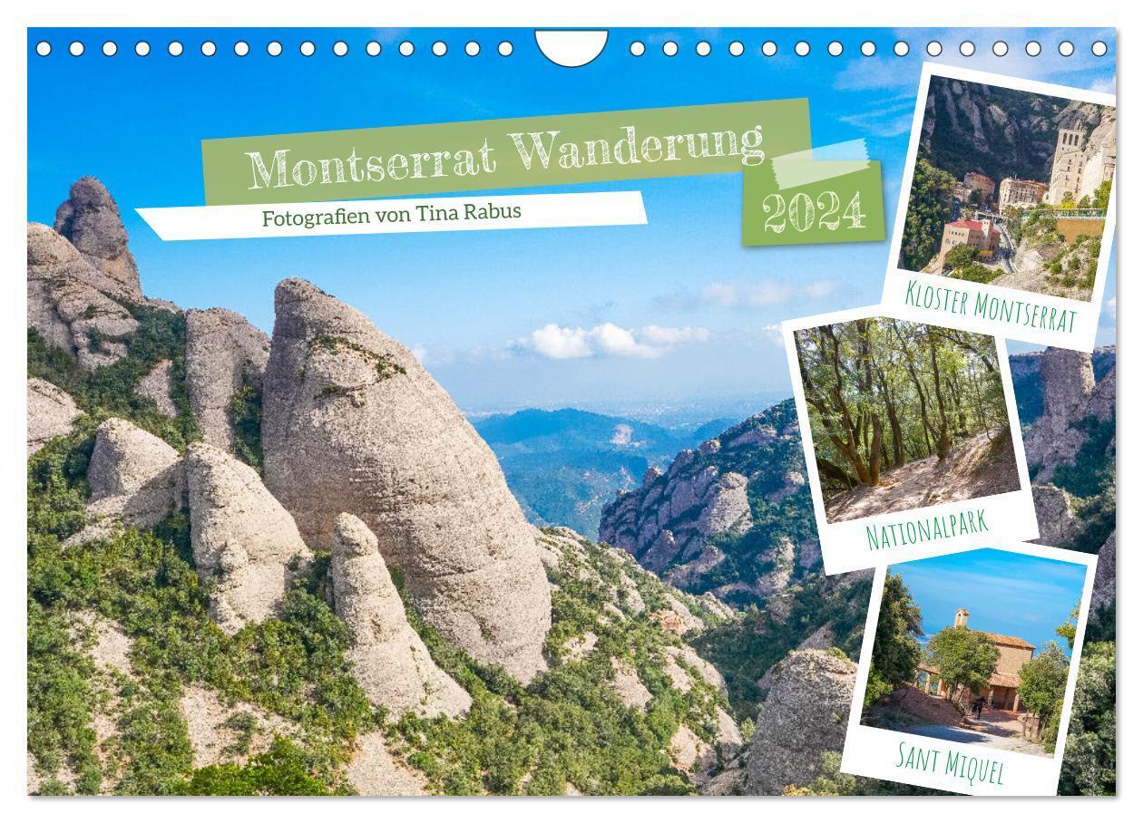 Montserrat Wanderung (Wandkalender 2024 DIN A4 quer), CALVENDO Monatskalender