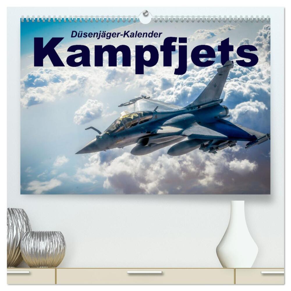 Kampfjets - Düsenjäger-Kalender (hochwertiger Premium Wandkalender 2024 DIN A2 quer), Kunstdruck in Hochglanz