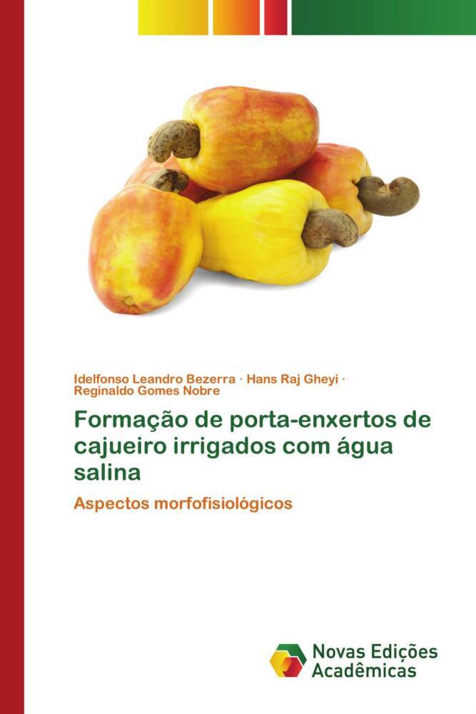 Formação de porta-enxertos de cajueiro irrigados com água salina