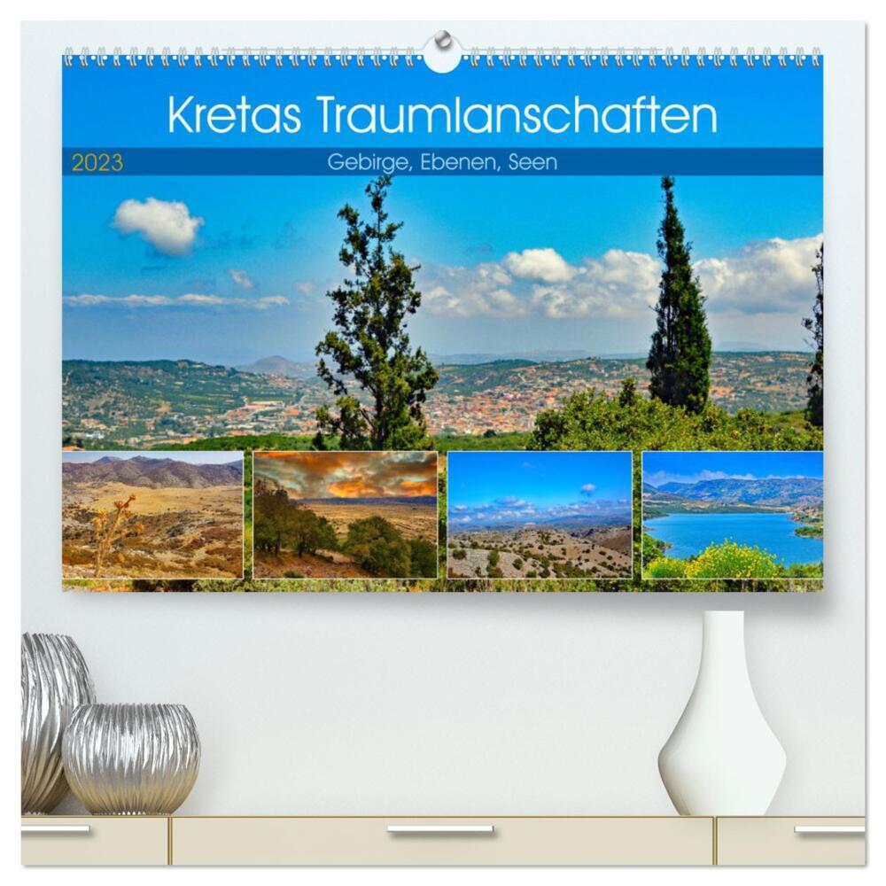Kretas Traumlandschaften (hochwertiger Premium Wandkalender 2024 DIN A2 quer), Kunstdruck in Hochglanz