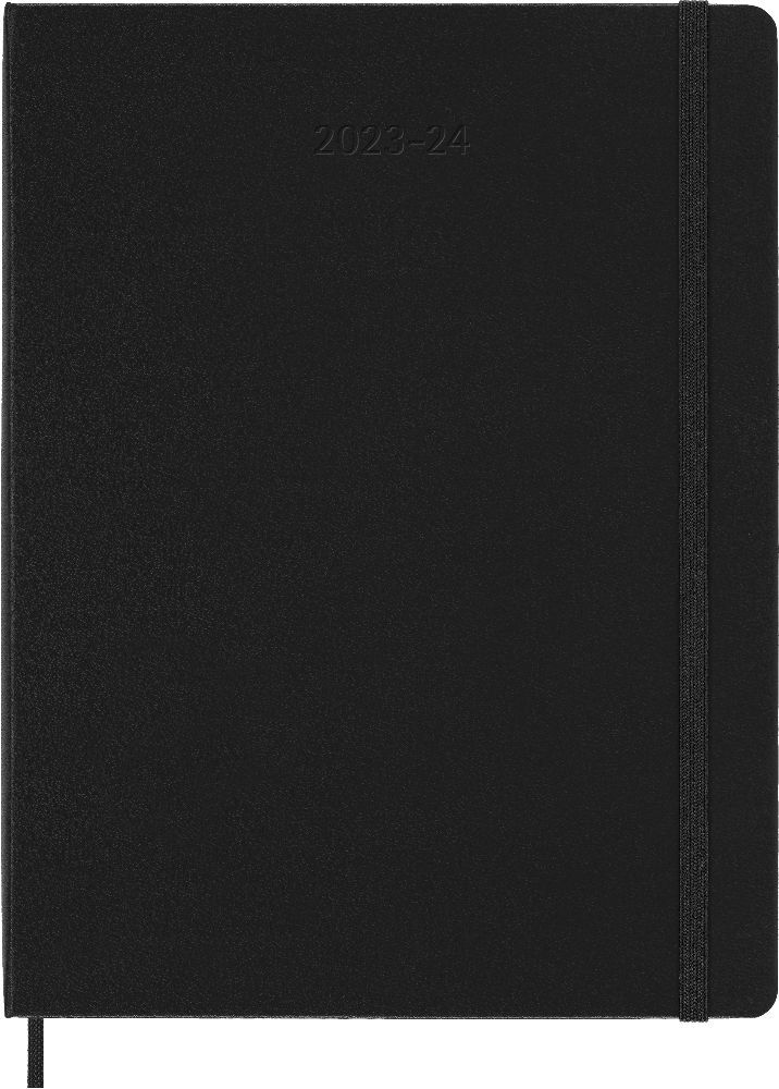 Moleskine 18 Monate Wochen Notizkalender 2023/2024, XL 19X25, Schwarz