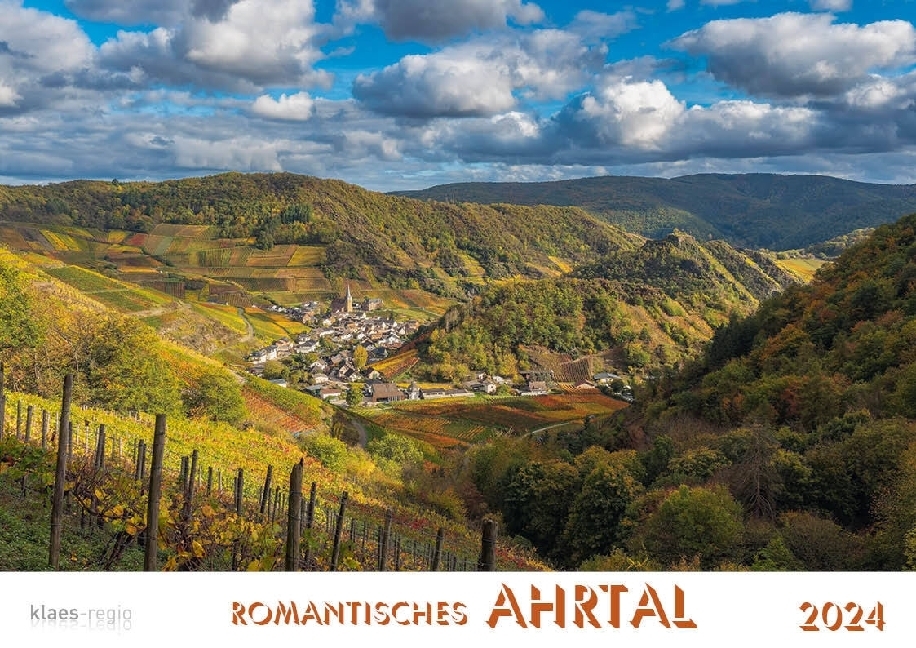 Romantisches Ahrtal 2024 Bildkalender A4 quer, spiralgebunden