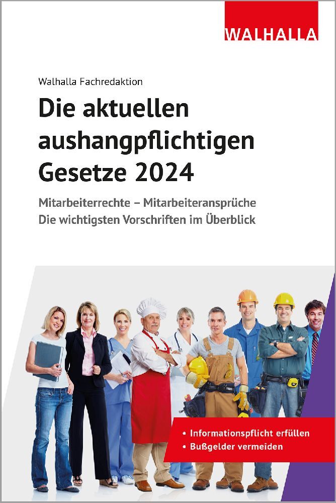 Die aktuellen aushangpflichtigen Gesetze 2024
