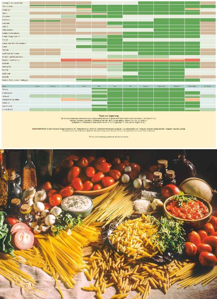 Culinaria - Der große Küchenkalender 2024 - Bildkalender 42x29 cm (42x58 geöffnet) - Rezeptkalender - inkl. Saisonkalender - mit Platz für Notizen
