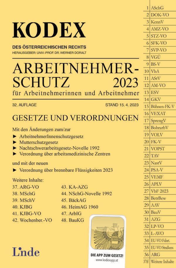 KODEX Arbeitnehmerschutz 2023
