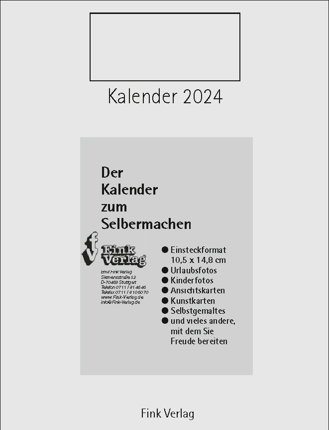 Kalender zum Selbermachen 2024