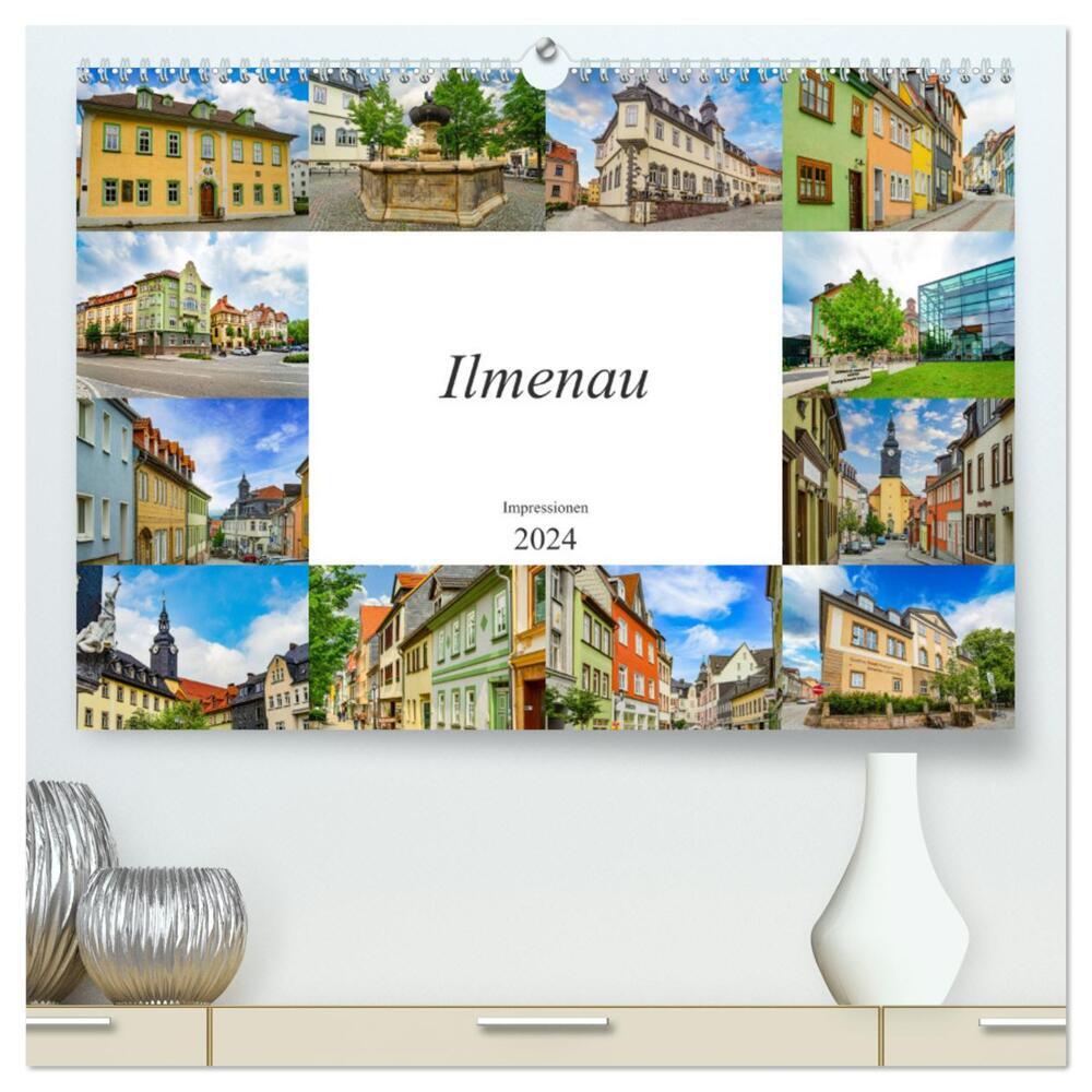 Ilmenau Impressionen (hochwertiger Premium Wandkalender 2024 DIN A2 quer), Kunstdruck in Hochglanz