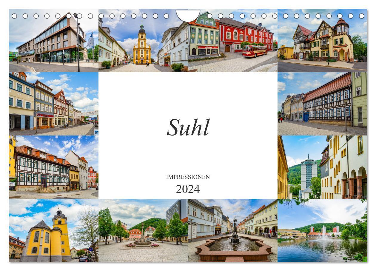 Suhl Impressionen (Wandkalender 2024 DIN A4 quer), CALVENDO Monatskalender