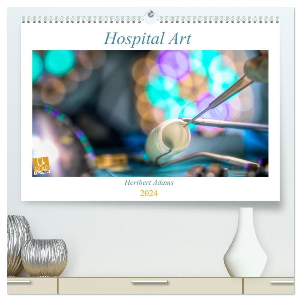 Hospital Art (hochwertiger Premium Wandkalender 2024 DIN A2 quer), Kunstdruck in Hochglanz