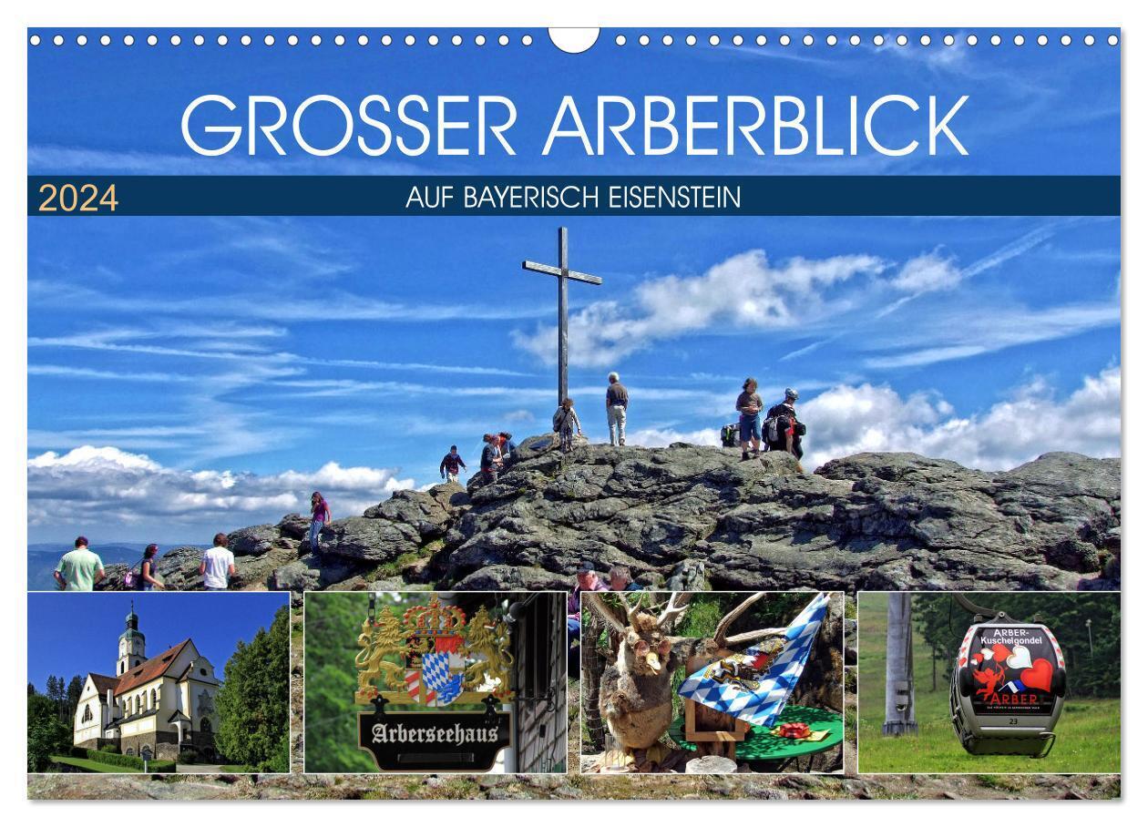 Grosser Arberblick auf Bayerisch Eisenstein (Wandkalender 2024 DIN A3 quer), CALVENDO Monatskalender
