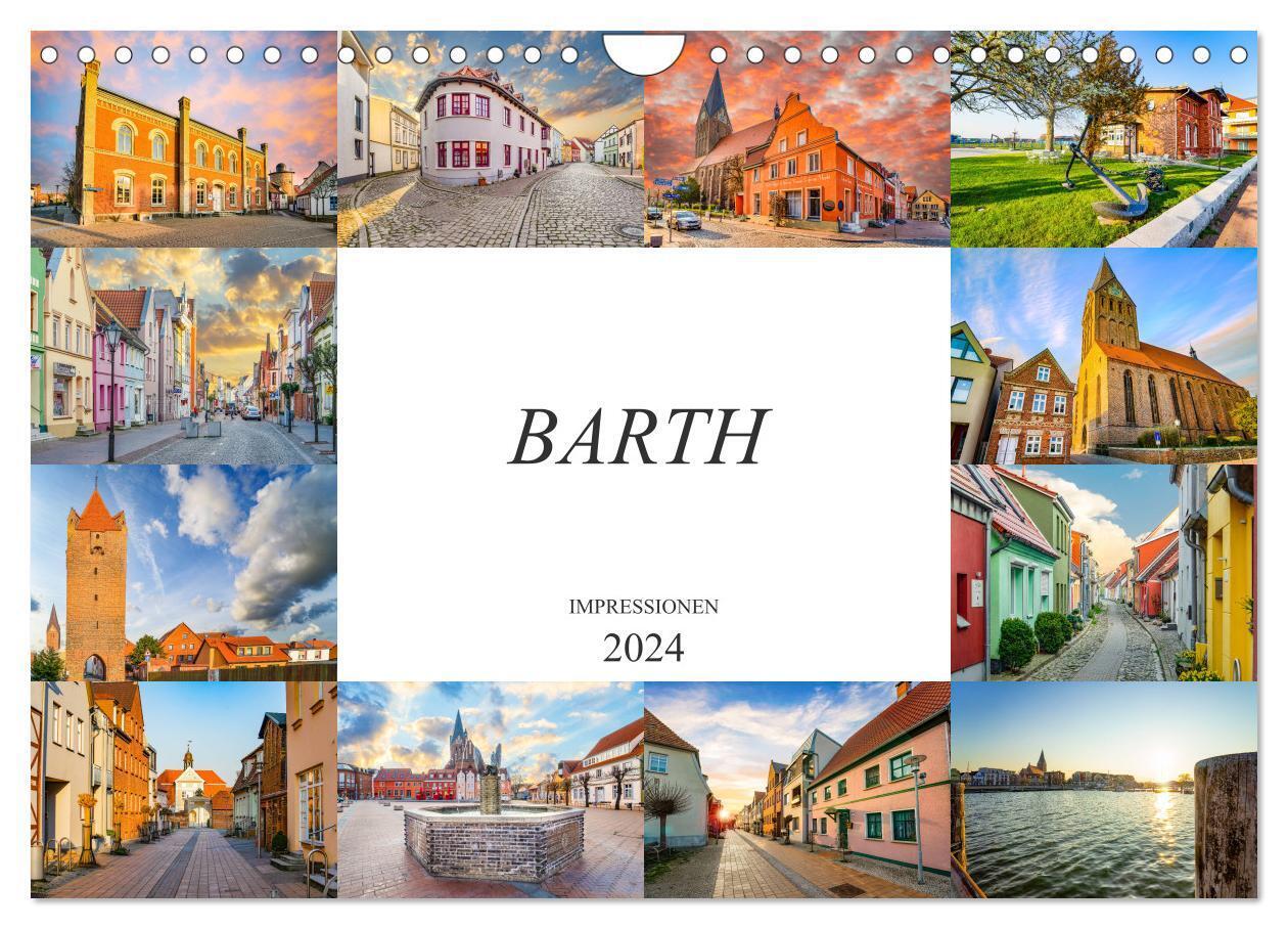 Barth Impressionen (Wandkalender 2024 DIN A4 quer), CALVENDO Monatskalender