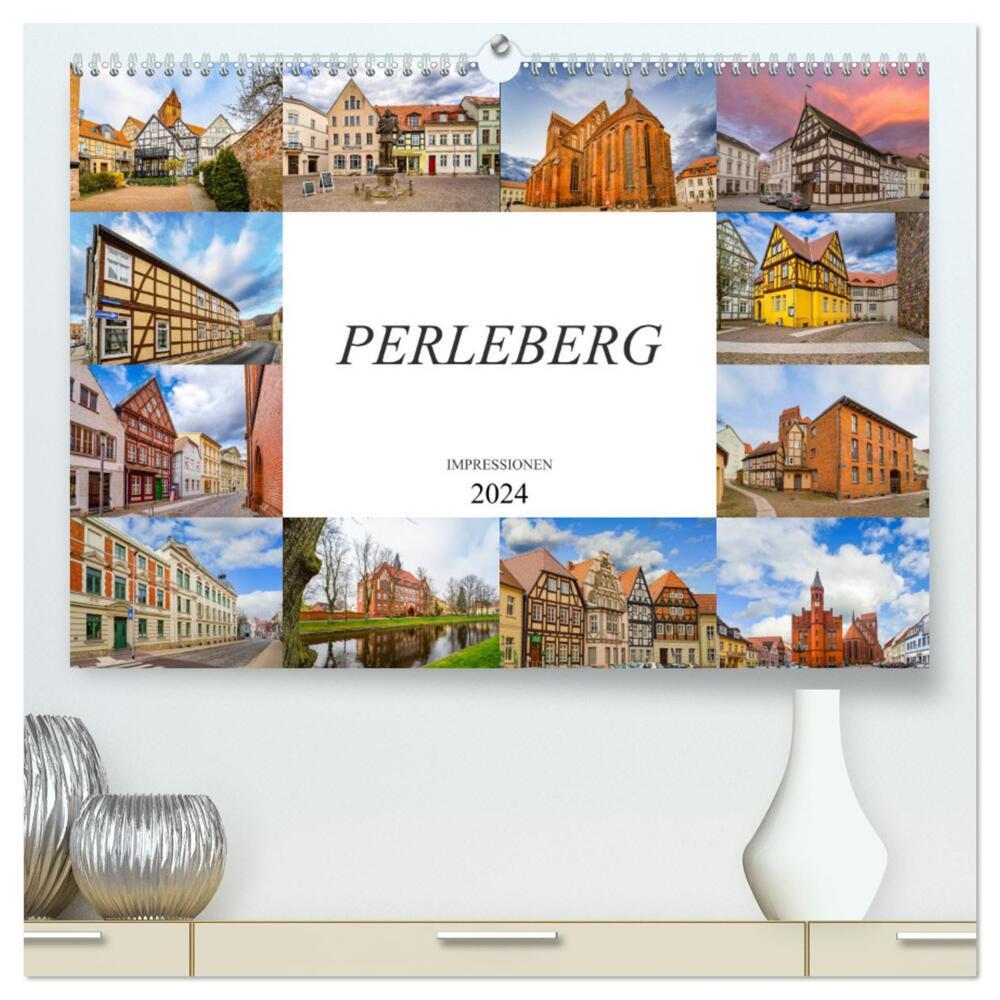 Perleberg Impressionen (hochwertiger Premium Wandkalender 2024 DIN A2 quer), Kunstdruck in Hochglanz