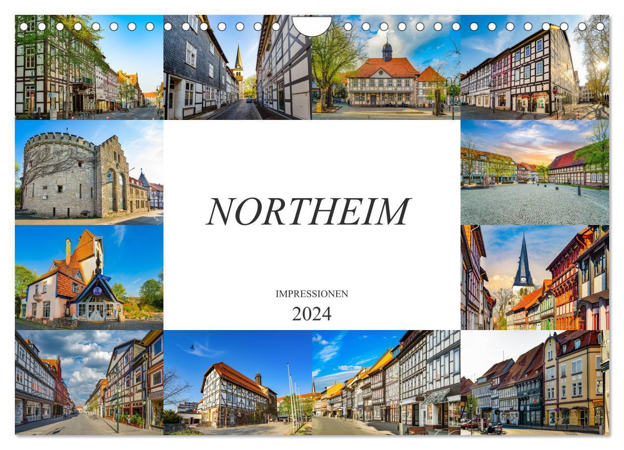 Northeim Impressionen (Wandkalender 2024 DIN A4 quer), CALVENDO Monatskalender
