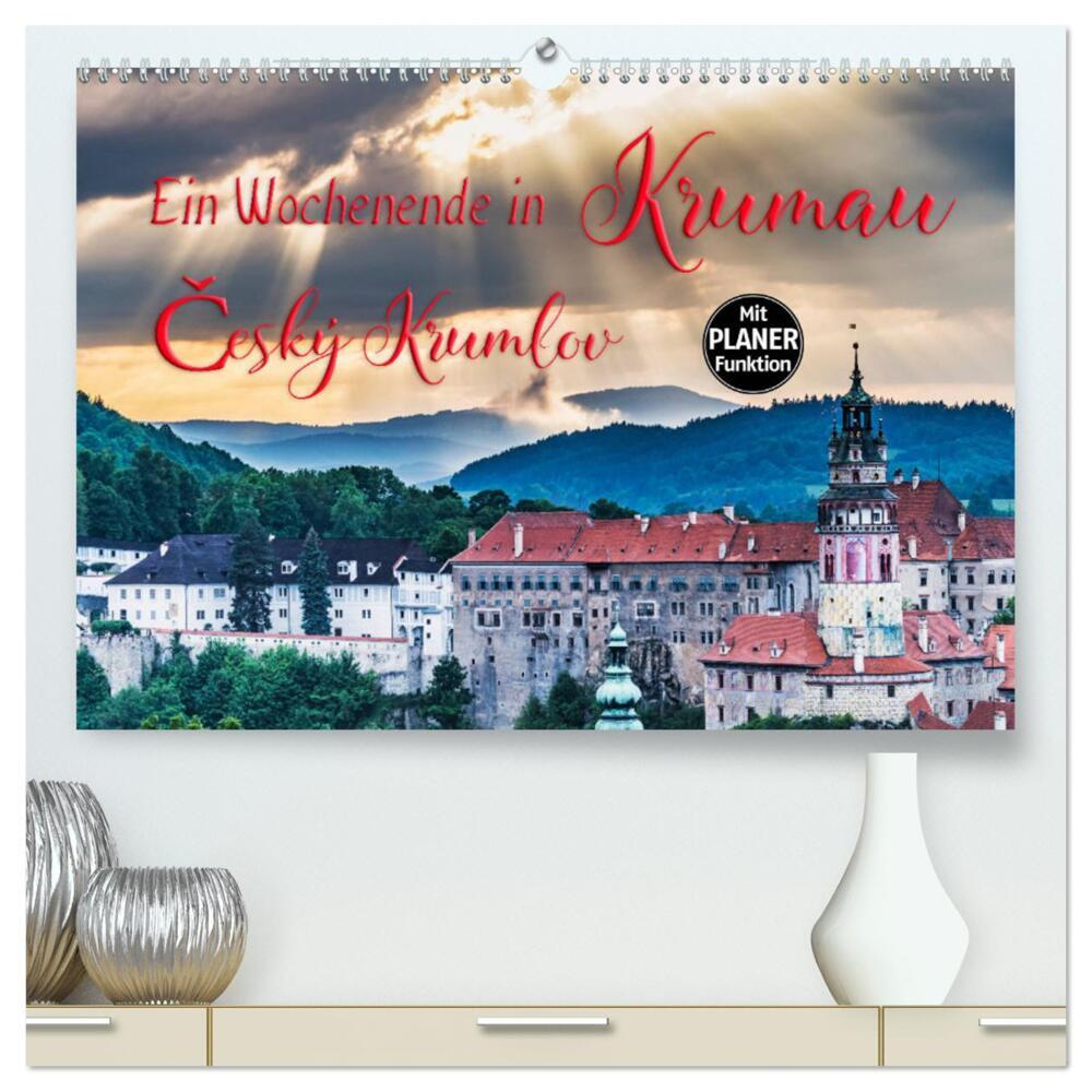 Ein Wochenende in Krumau (hochwertiger Premium Wandkalender 2024 DIN A2 quer), Kunstdruck in Hochglanz
