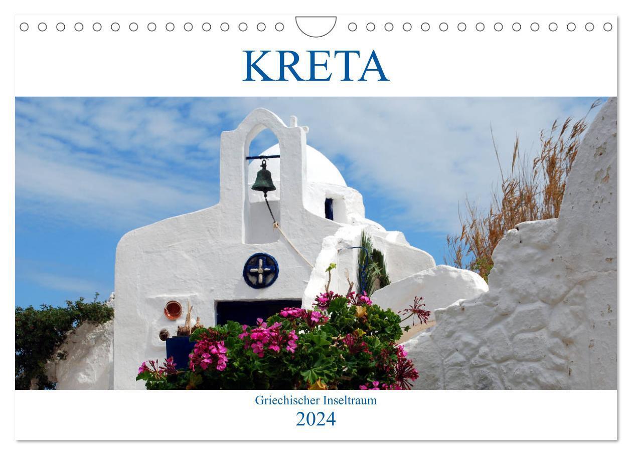 Kreta - Griechischer Inseltraum (Wandkalender 2024 DIN A4 quer), CALVENDO Monatskalender