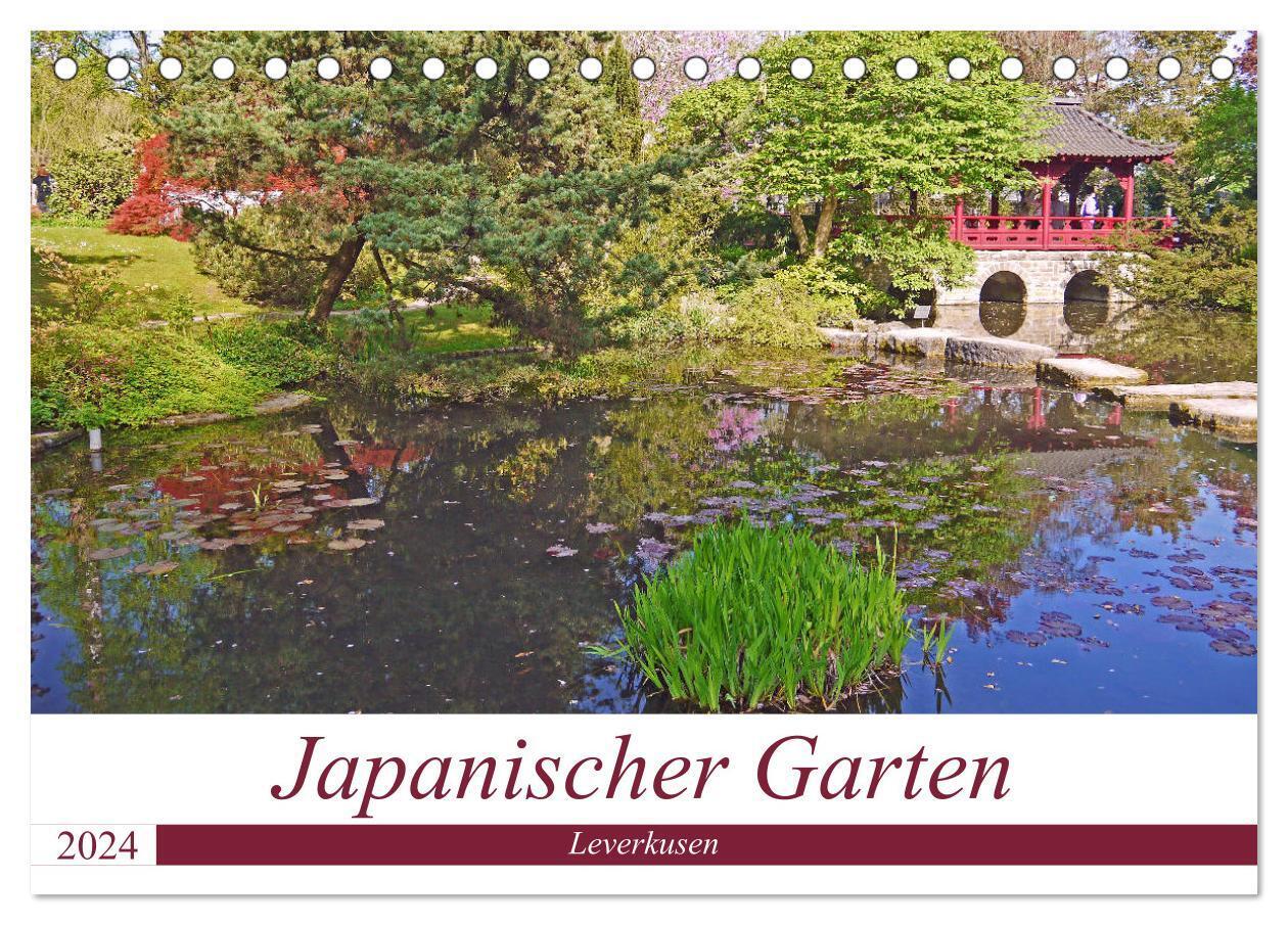 Japanischer Garten Leverkusen (Tischkalender 2024 DIN A5 quer), CALVENDO Monatskalender