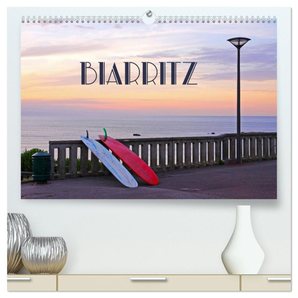 Biarritz (hochwertiger Premium Wandkalender 2024 DIN A2 quer), Kunstdruck in Hochglanz