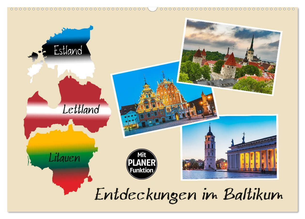 Entdeckungen im Baltikum (Wandkalender 2024 DIN A2 quer), CALVENDO Monatskalender