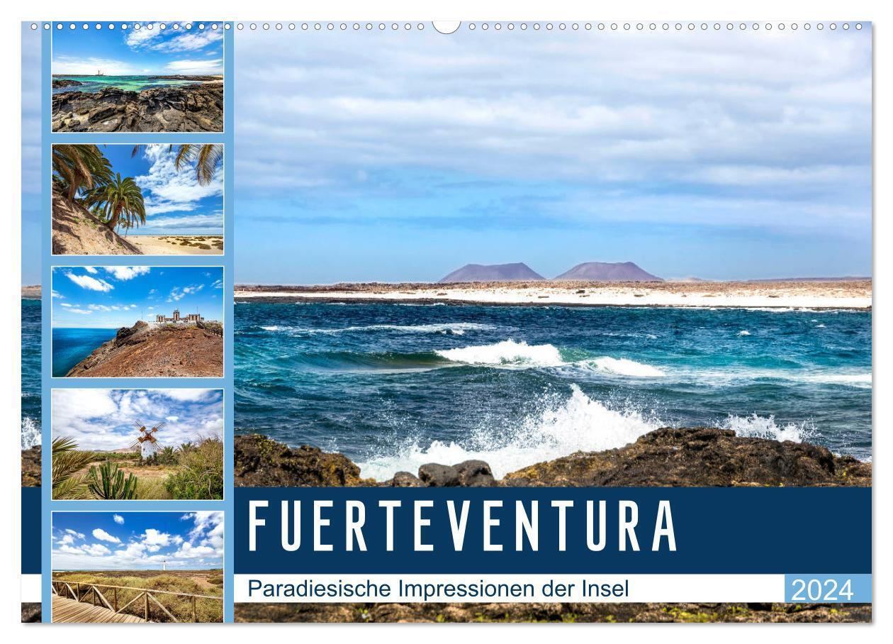 FUERTEVENTURA Paradiesische Impressionen der Insel (Wandkalender 2024 DIN A2 quer), CALVENDO Monatskalender