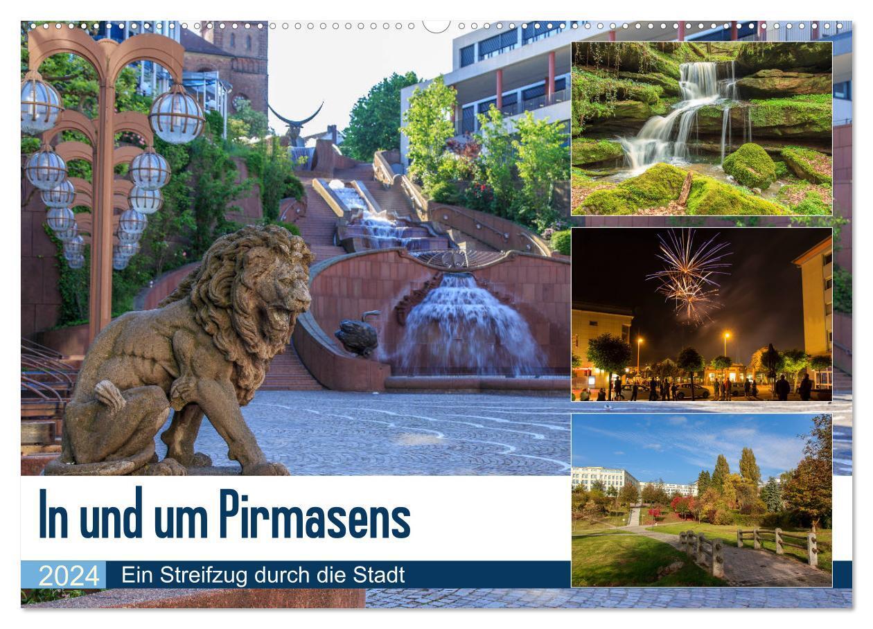 In und um Pirmasens (Wandkalender 2024 DIN A2 quer), CALVENDO Monatskalender