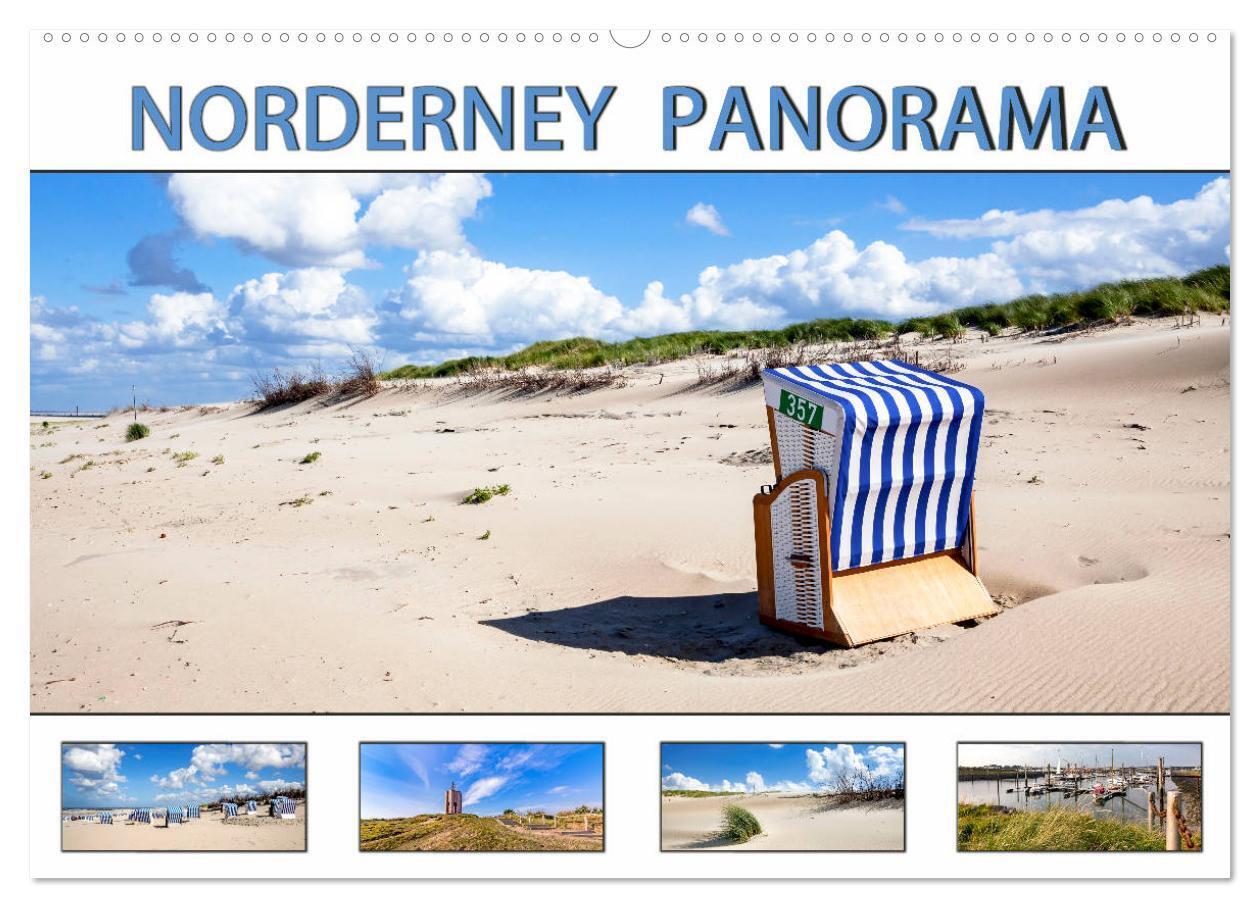 NORDERNEY PANORAMA (Wandkalender 2024 DIN A2 quer), CALVENDO Monatskalender