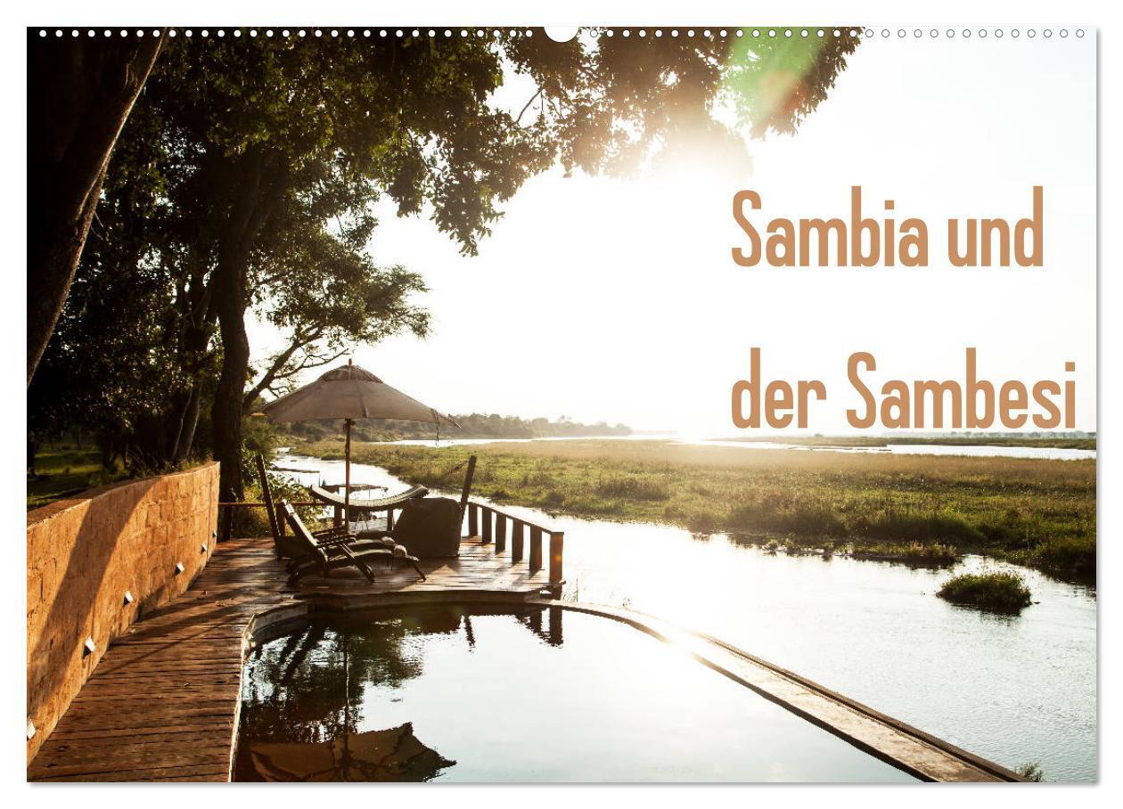 Sambia und der Sambesi (Wandkalender 2024 DIN A2 quer), CALVENDO Monatskalender