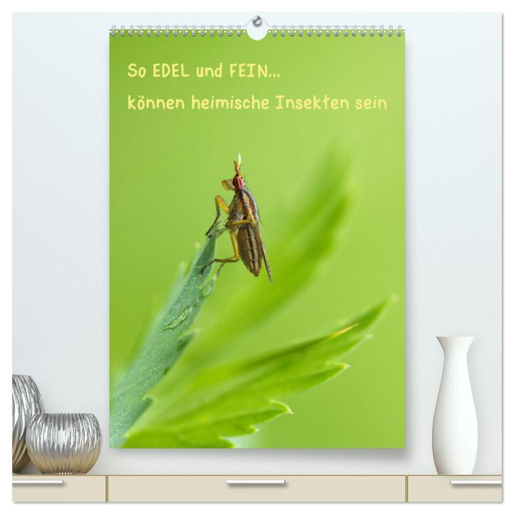 So EDEL und FEIN... können heimische Insekten sein (hochwertiger Premium Wandkalender 2024 DIN A2 hoch), Kunstdruck in Hochglanz