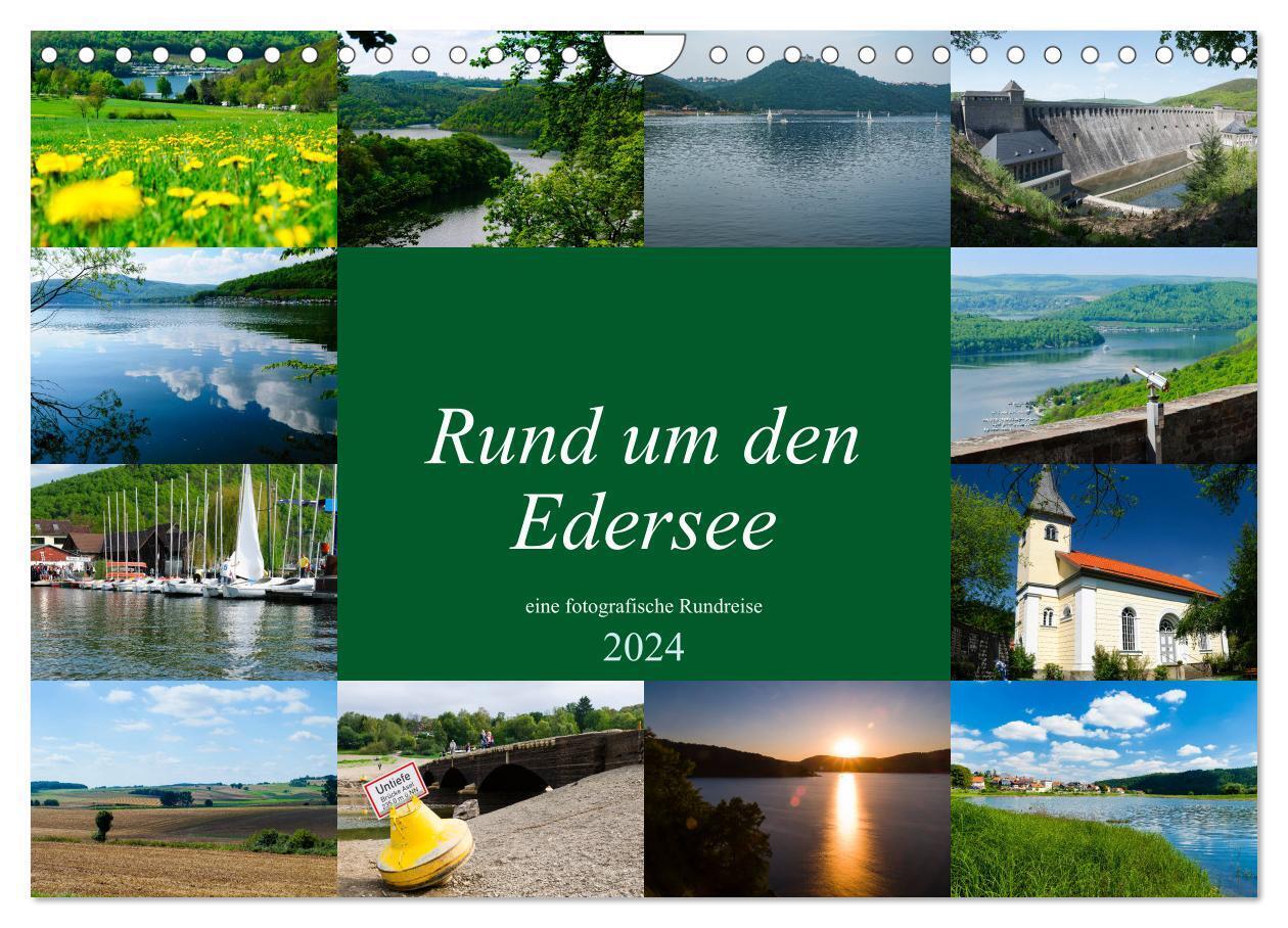 Rund um den Edersee (Wandkalender 2024 DIN A4 quer), CALVENDO Monatskalender