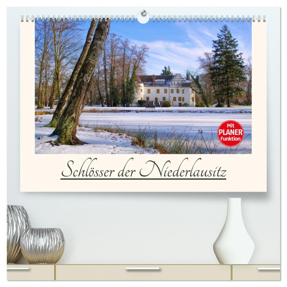 Schlösser der Niederlausitz (hochwertiger Premium Wandkalender 2024 DIN A2 quer), Kunstdruck in Hochglanz