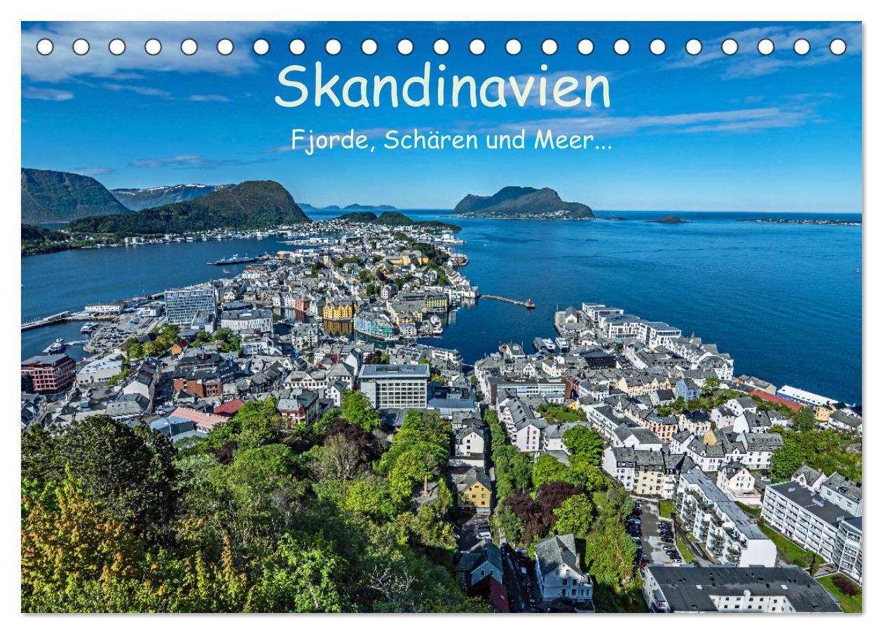 Skandinavien - Fjorde, Schären und Meer... (Tischkalender 2024 DIN A5 quer), CALVENDO Monatskalender