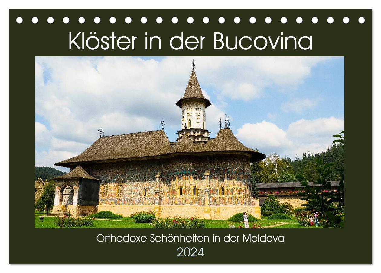 Klöster in der Bucovina (Tischkalender 2024 DIN A5 quer), CALVENDO Monatskalender