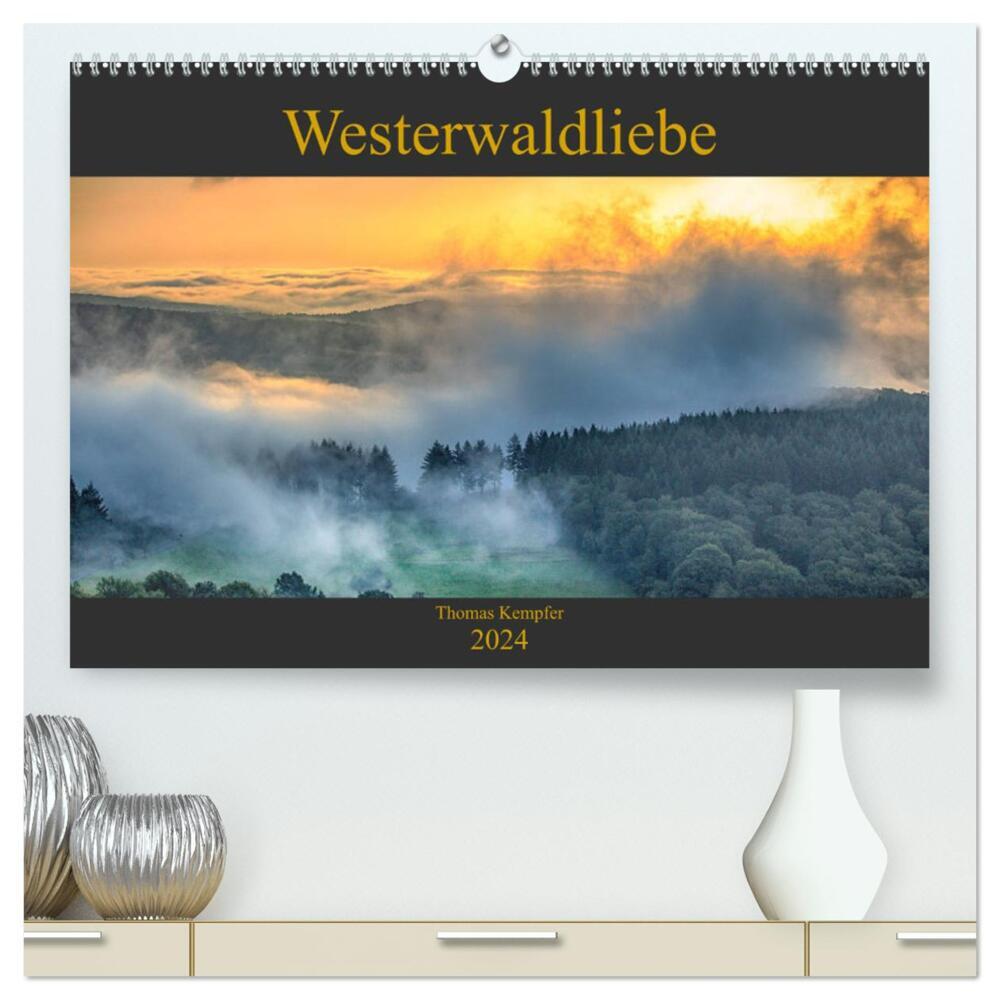 Westerwaldliebe (hochwertiger Premium Wandkalender 2024 DIN A2 quer), Kunstdruck in Hochglanz