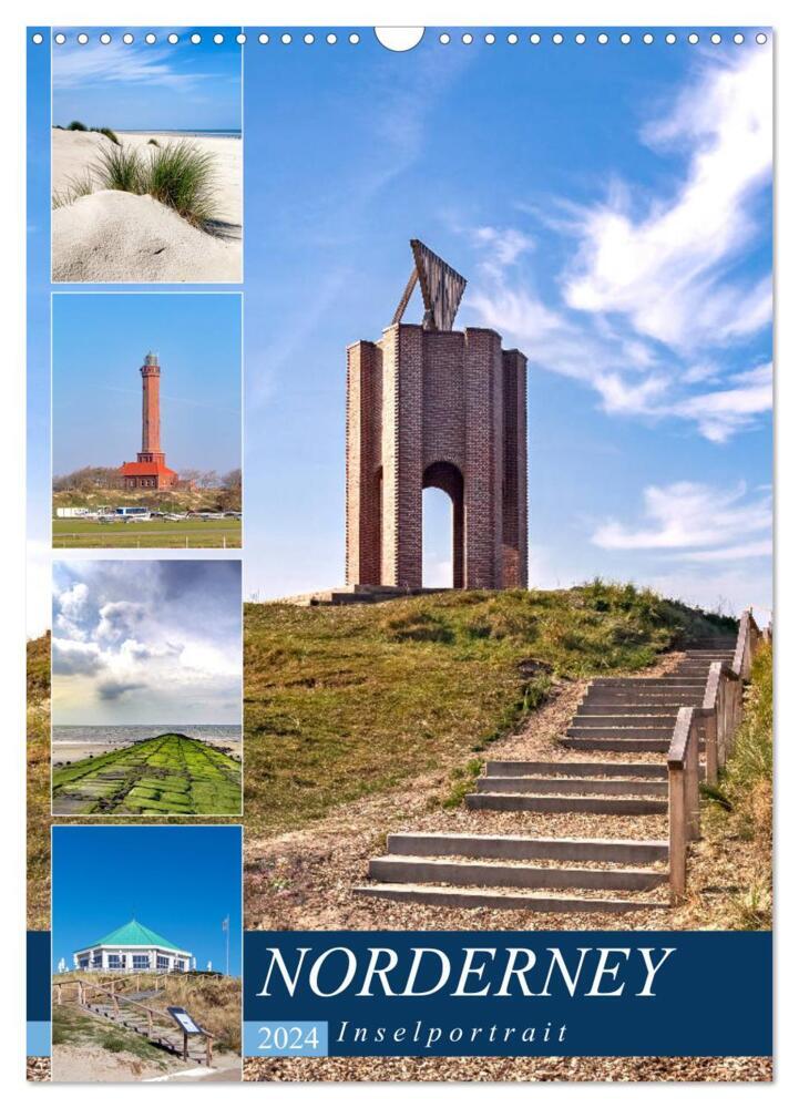 Norderney Inselportrait (Wandkalender 2024 DIN A3 hoch), CALVENDO Monatskalender