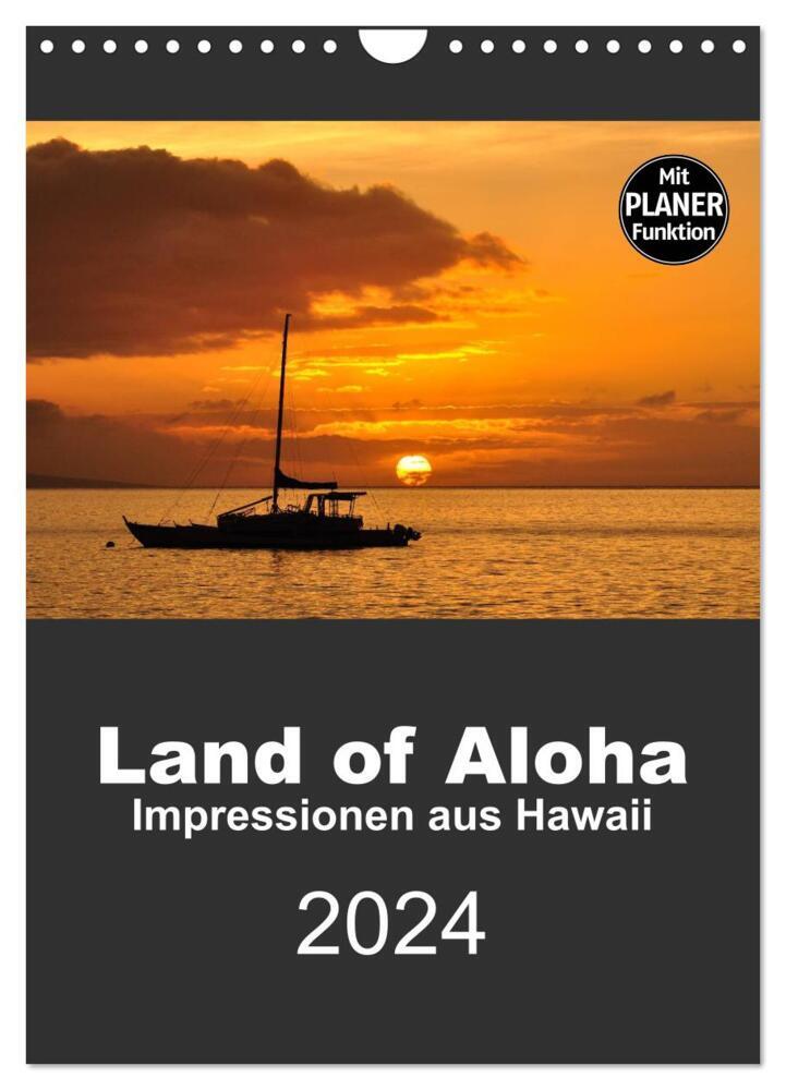 Hawaii - Land of Aloha (Wandkalender 2024 DIN A4 hoch), CALVENDO Monatskalender