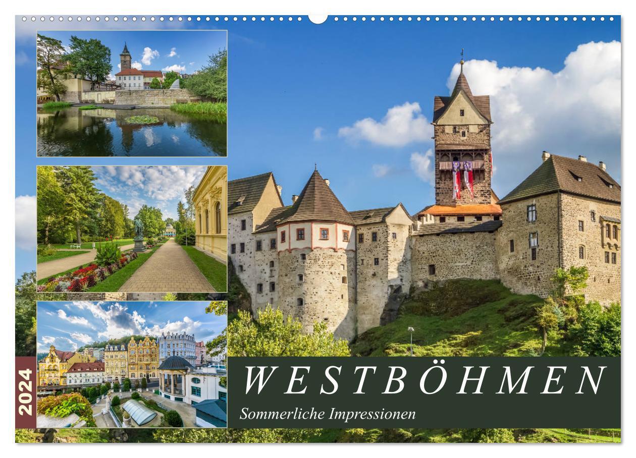 WESTBÖHMEN Sommerliche Impressionen (Wandkalender 2024 DIN A2 quer), CALVENDO Monatskalender
