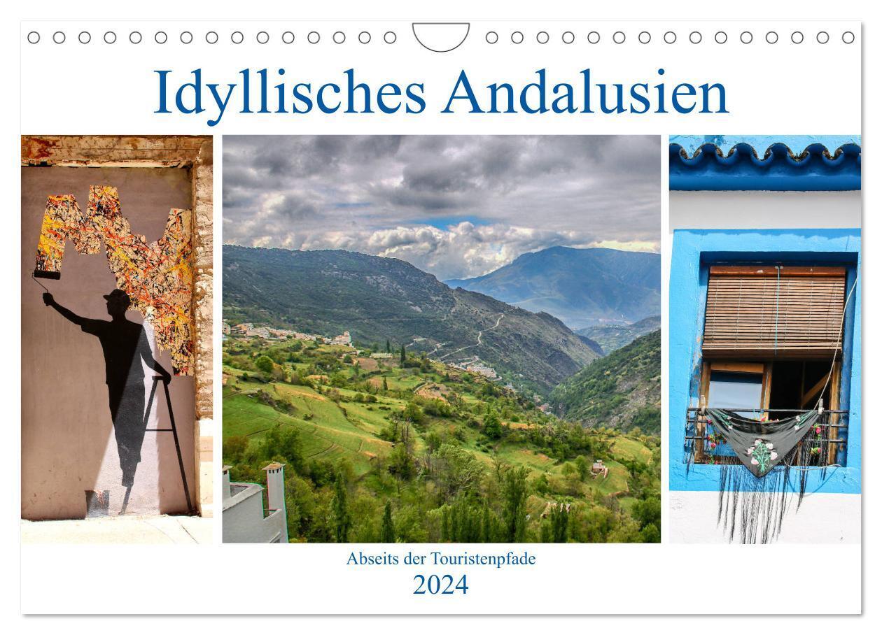 Idyllisches Andalusien (Wandkalender 2024 DIN A4 quer), CALVENDO Monatskalender