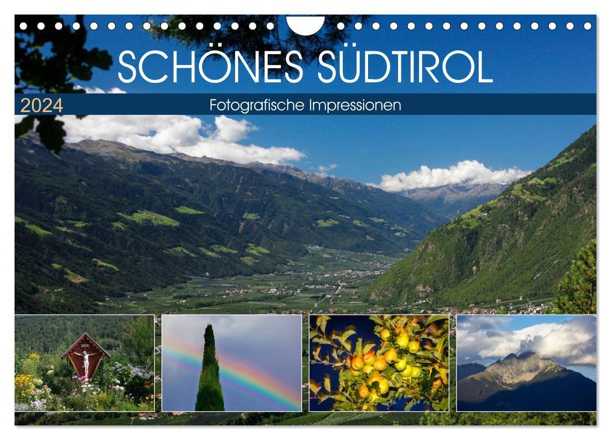 Schönes Südtirol (Wandkalender 2024 DIN A4 quer), CALVENDO Monatskalender
